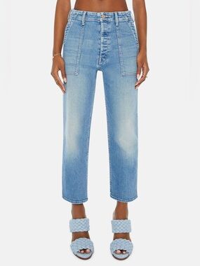 Mother Denim THE PATCH POCKET PRIVATE FLOOD JEANS FLAG ME DOWN